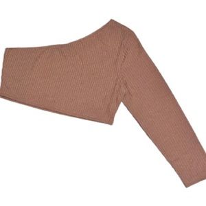 2xl & 3xl tan cold shoulder crop  NWT